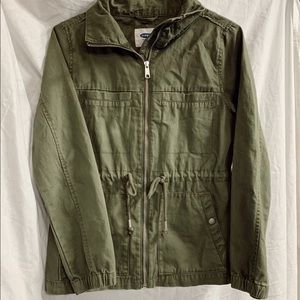 Old Navy Twill Field Jacket Hunter Pines Green XS